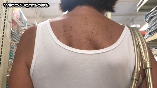 Tall woman reflexology demonstration